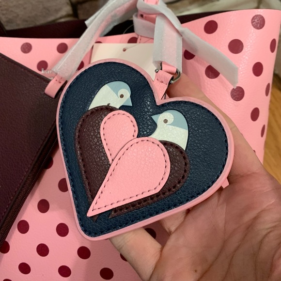 Authentic Kate Spade reversible Leather tote/pouch - Picture 3 of 9